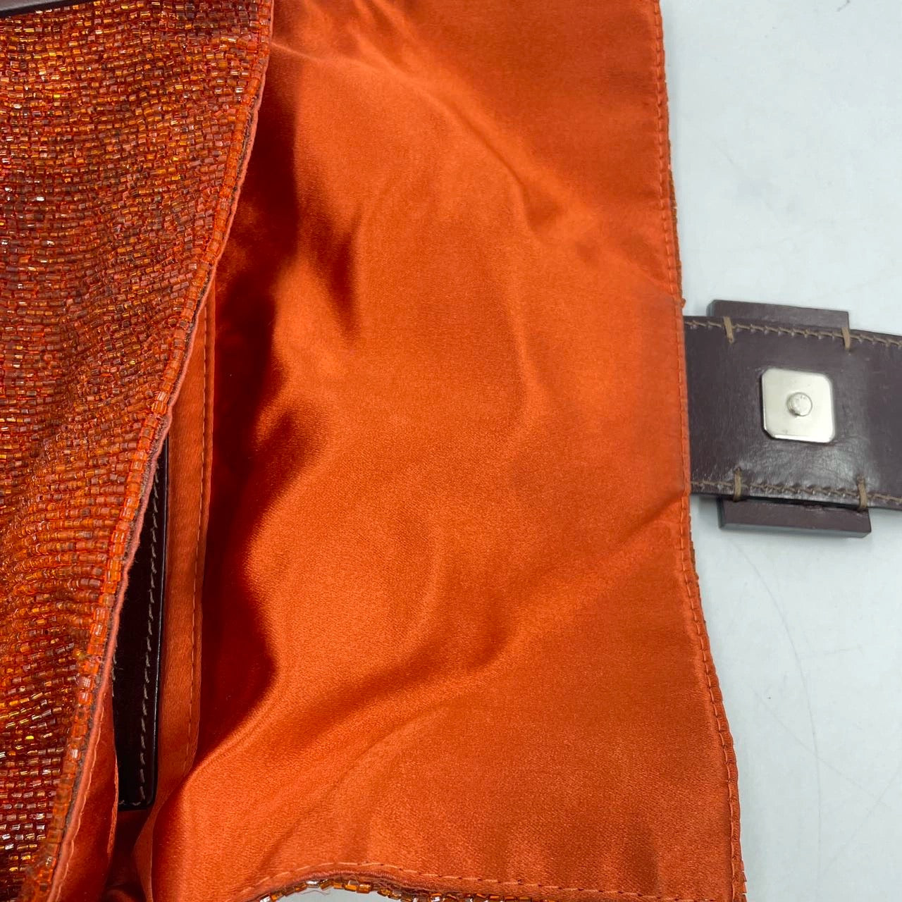 Breaded Fendi baguette in burnt orange