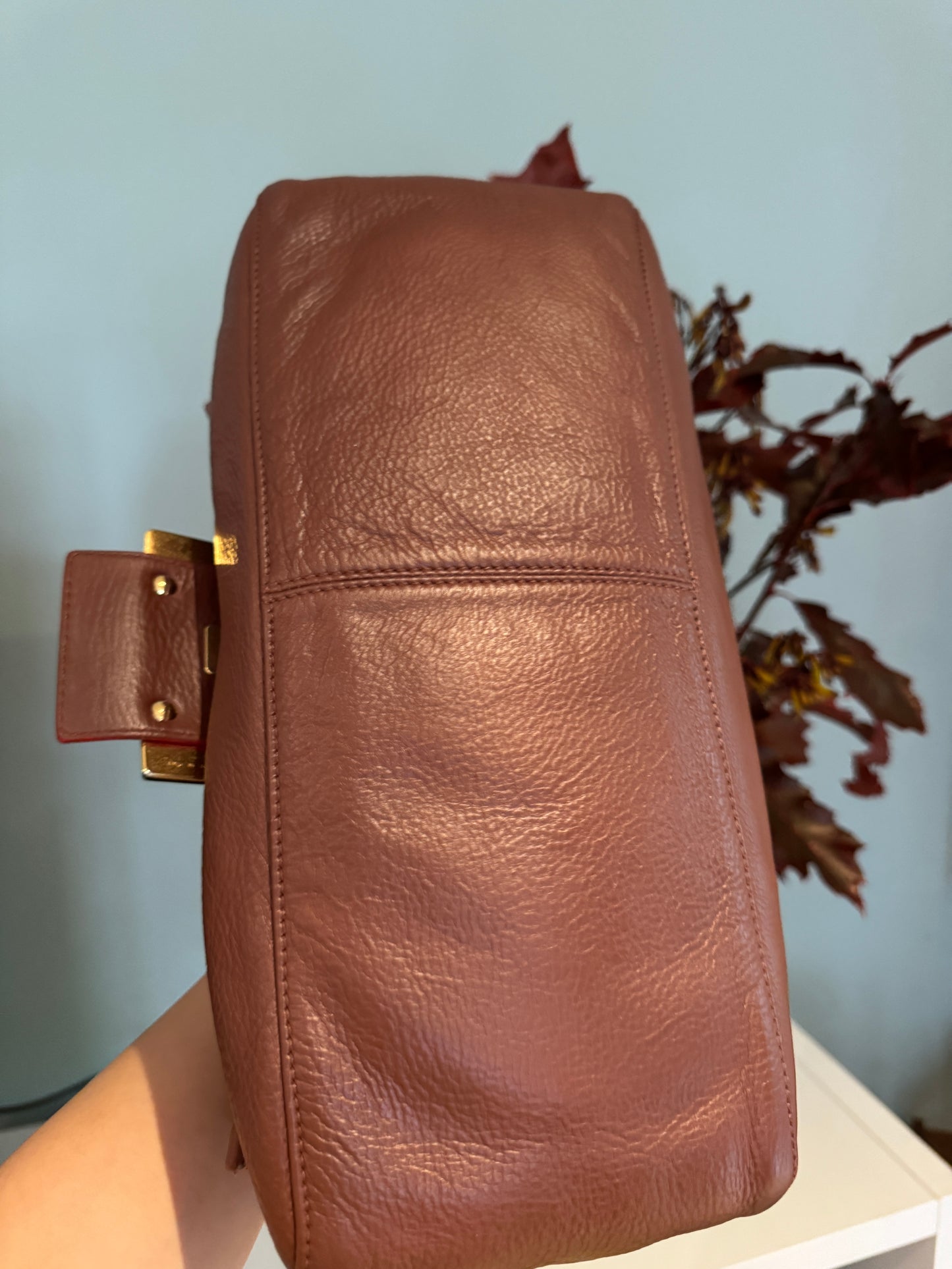 Fendi mama baguette in caramel 