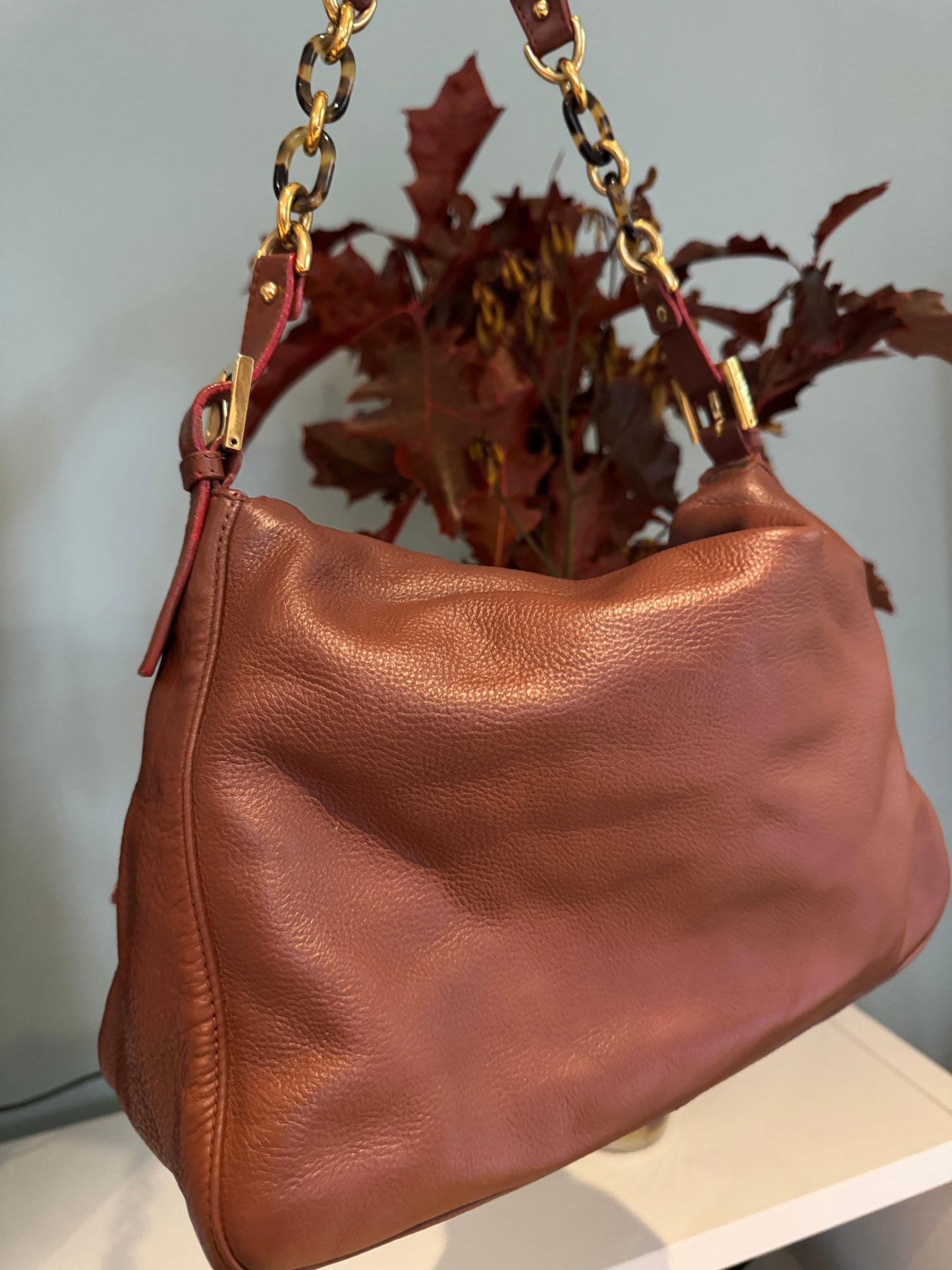 Fendi mama baguette in caramel 