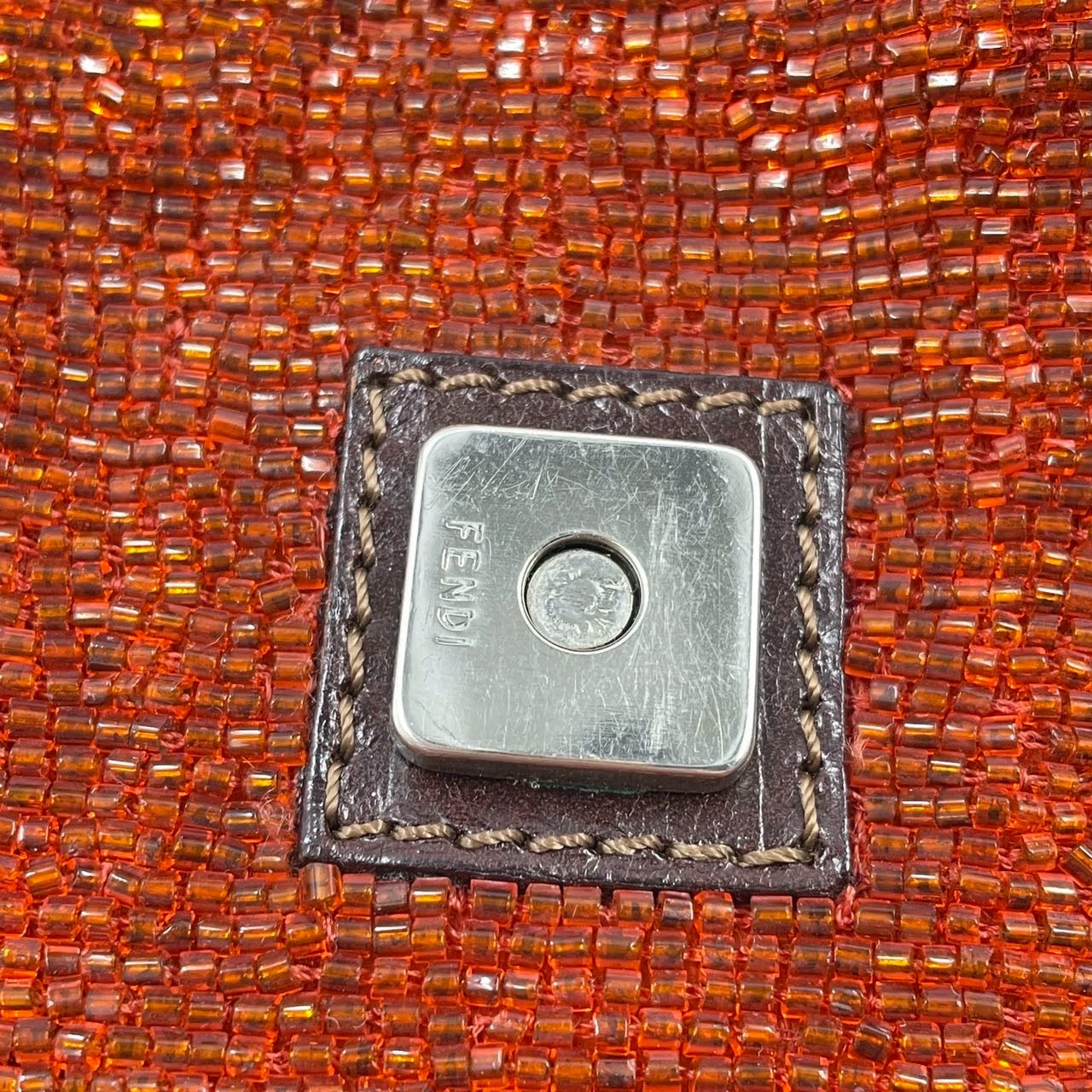 Breaded Fendi baguette in burnt orange