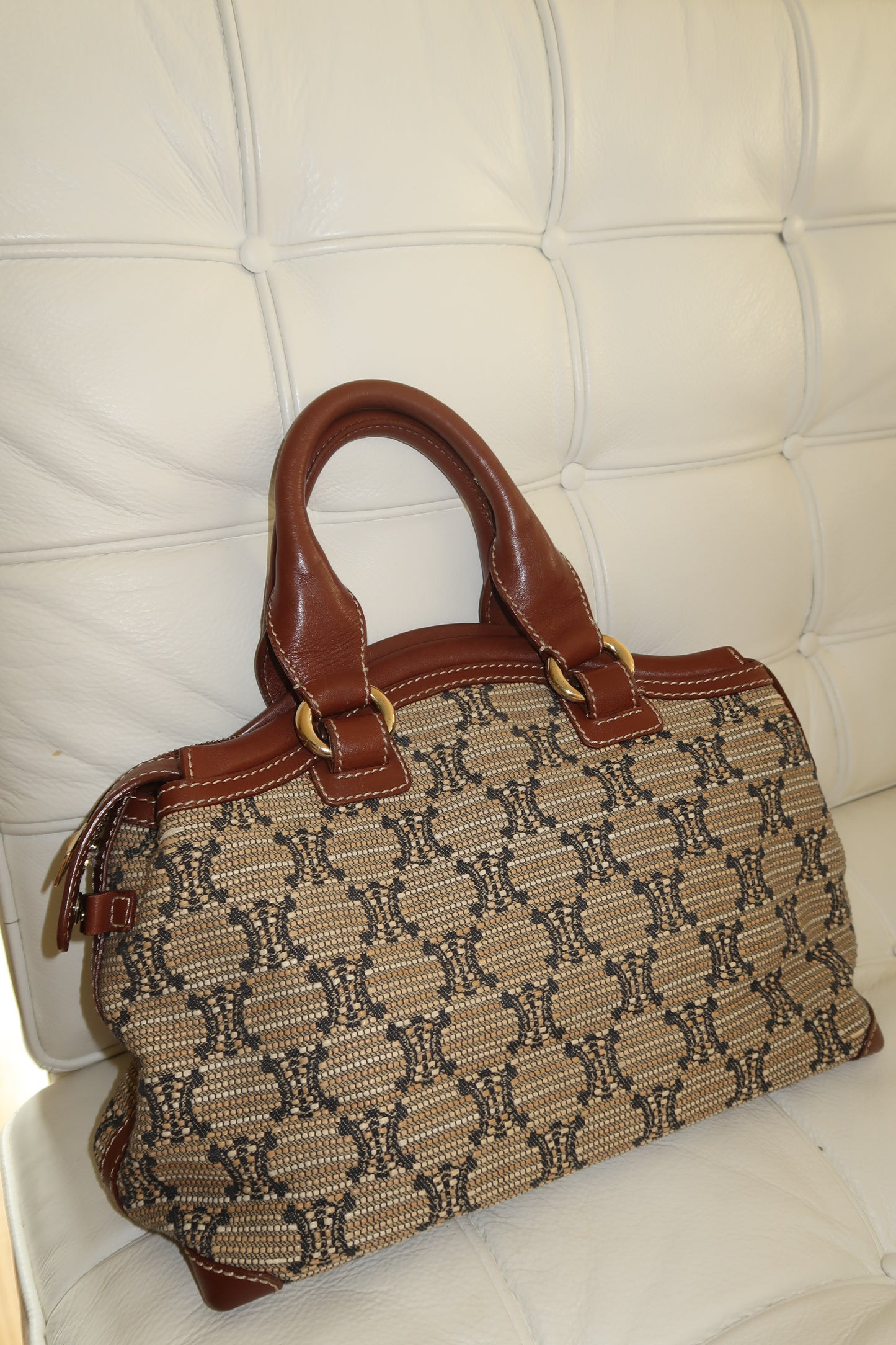 Extremely rare Celine Raffia Tote Bag