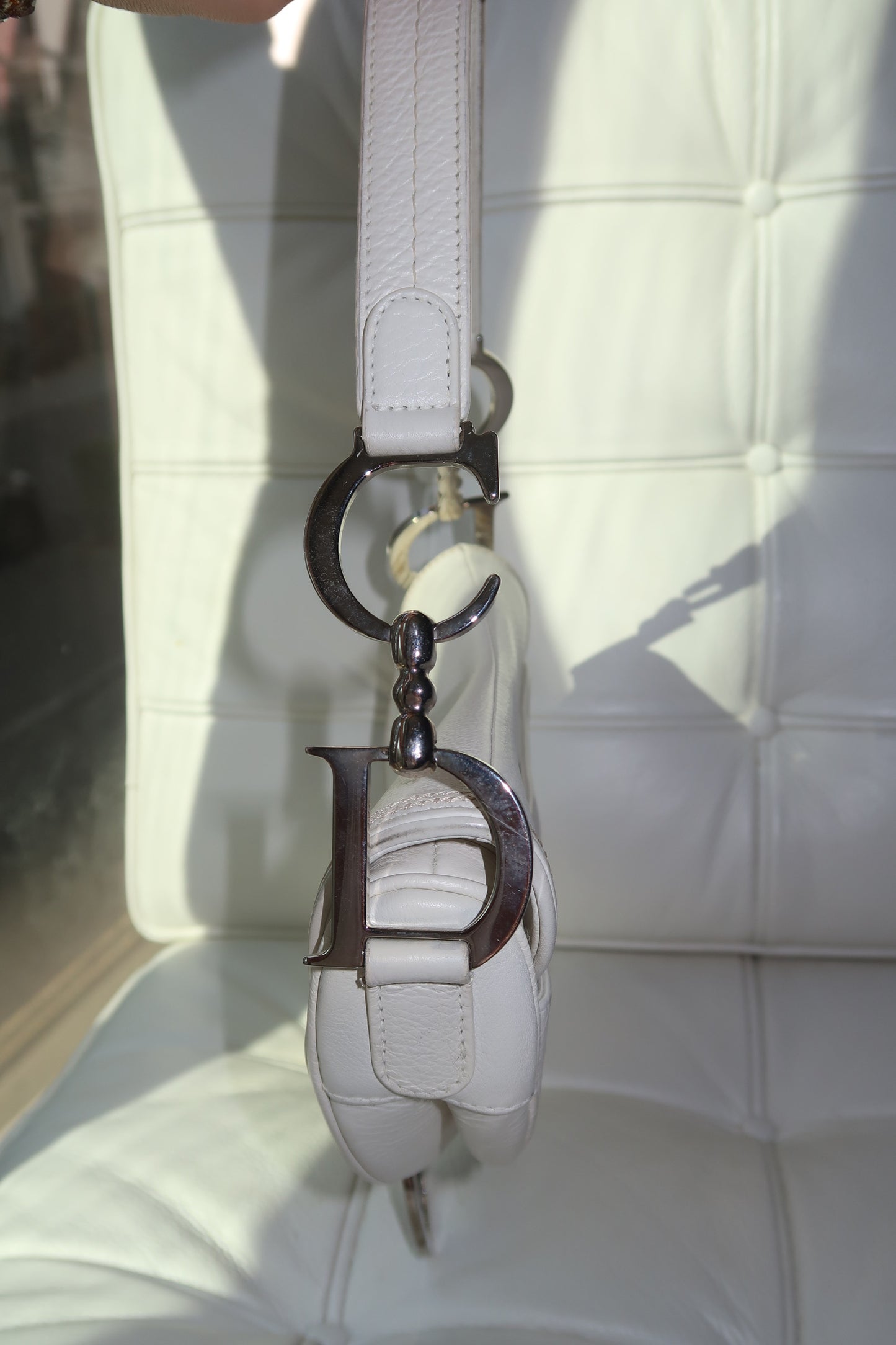 Rare Vintage Dior Saddle in White