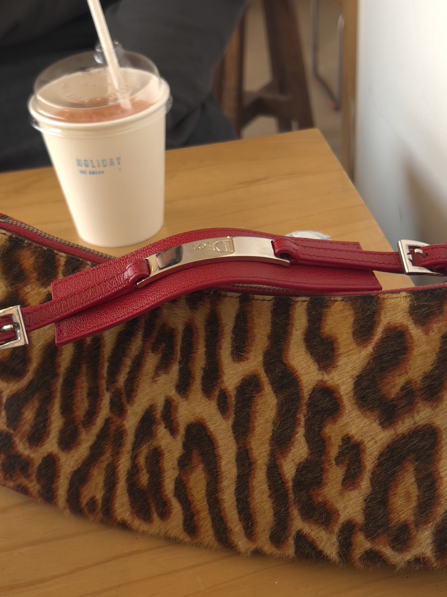 Dior pony hair Brown Diva shoulder bag