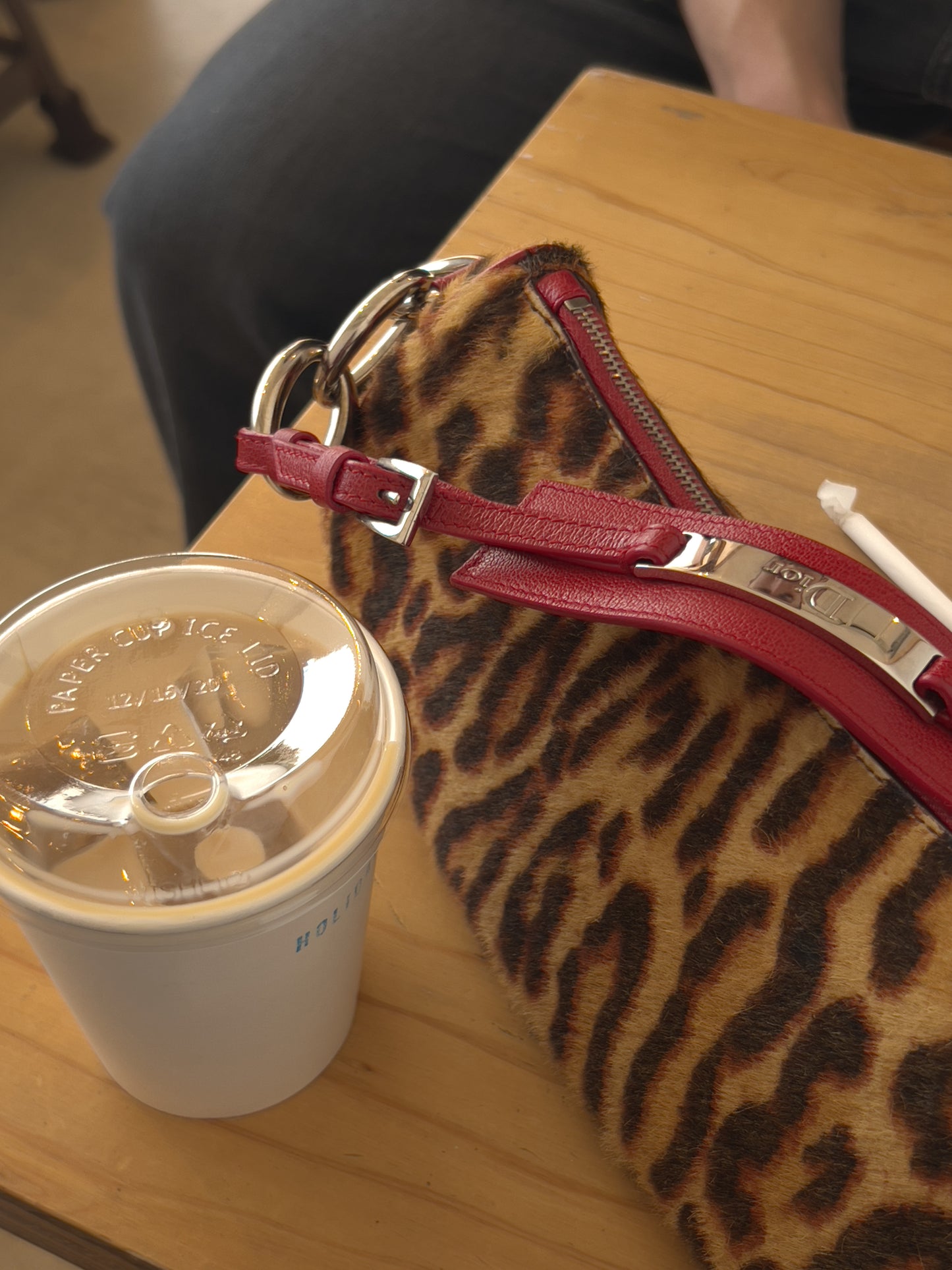 Dior pony hair Brown Diva shoulder bag