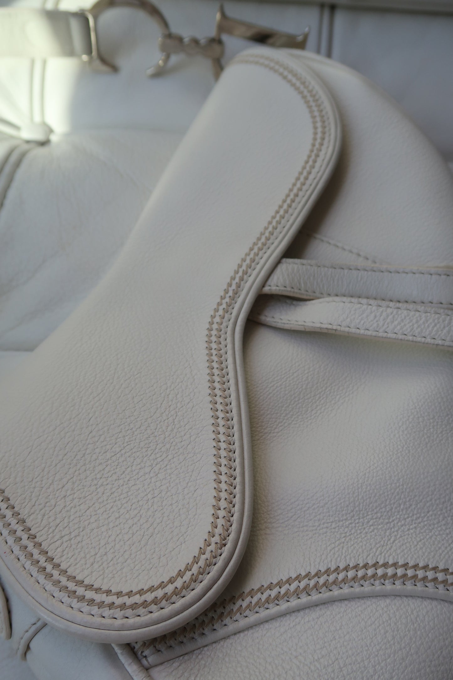 Rare Vintage Dior Saddle in White
