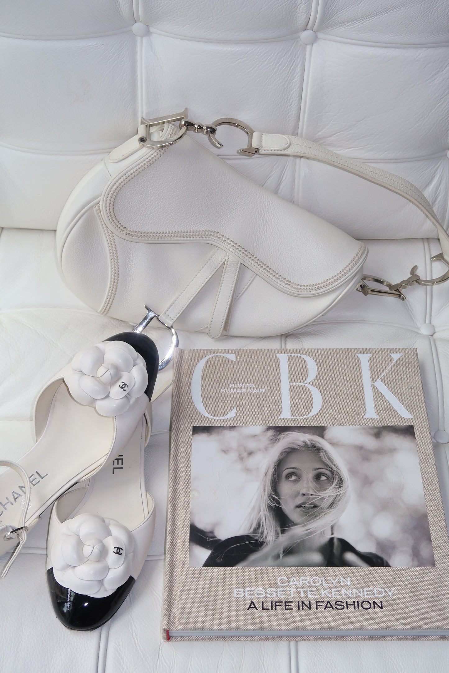 Rare Vintage Dior Saddle in White