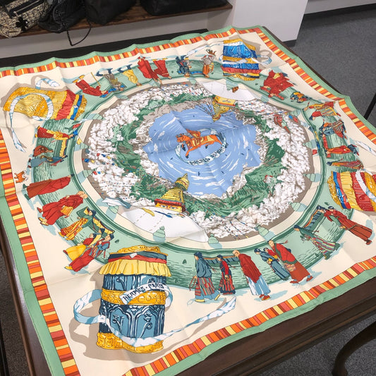 Hermes brand new prieres au vent 90x90 scarf