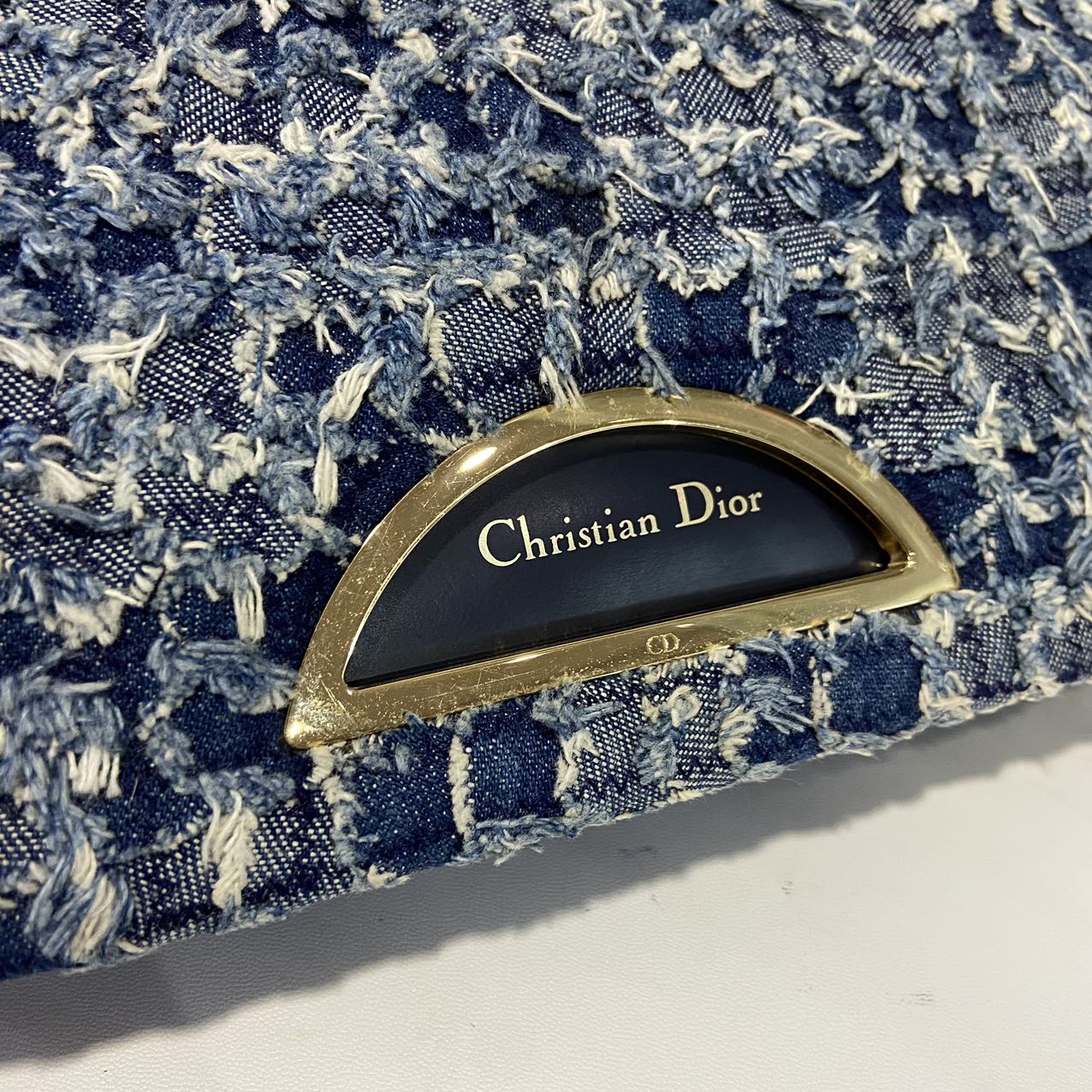 Christian Dior 2000 Maris Pearl Handbag Denim