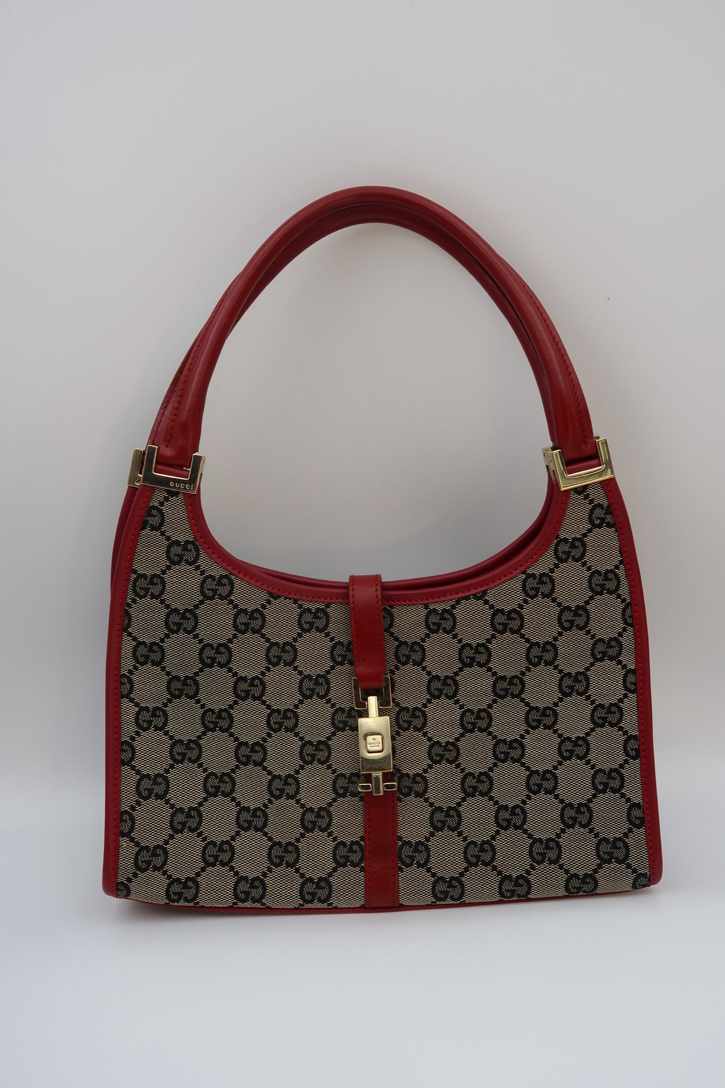 Gucci Jackie 1961 GG Canvas Bardot Bag