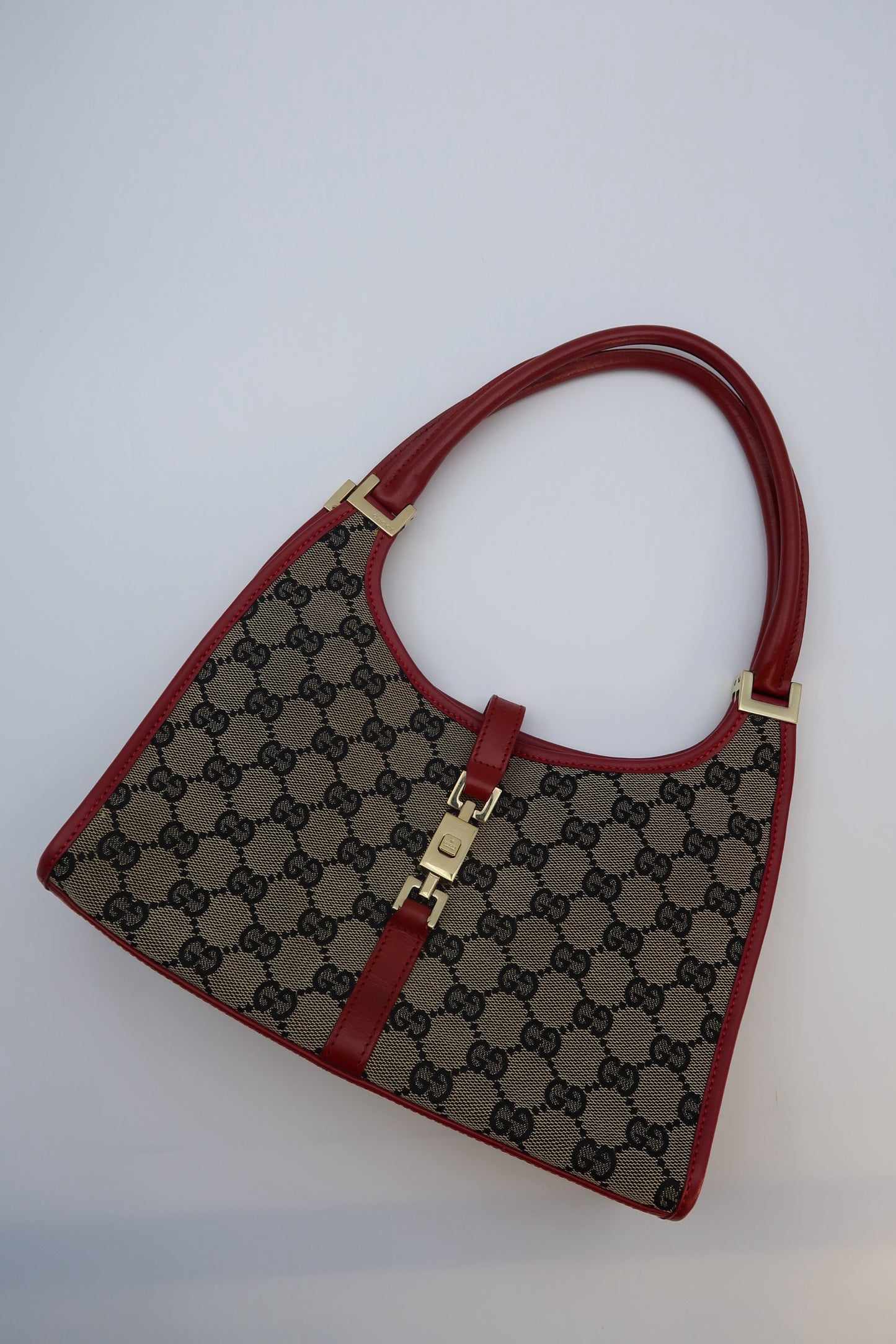 Gucci Jackie 1961 GG Canvas Bardot Bag